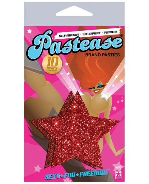 Pastease Red Glitter Star O-S