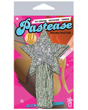 Pastease Silver Glitter Tassle Stars O-S