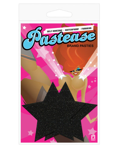 Pastease Black Glitter Star O-S