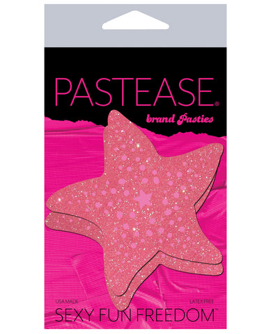Pastease Bubble Gum Pink Glitter Starfish O-S