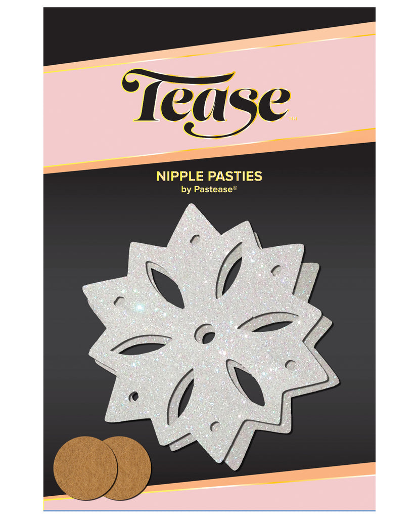 Pastease Glitter Snow Flake - White O-S