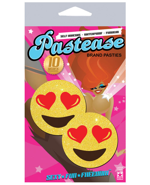 Pastease Yellow Glitter Emojis w-Heart Eyes