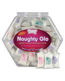 Naughty Glo Massage Cream - 15 ml Pillow Asst. Flavors Bowl of 72