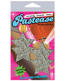 Pastease Petites Silver Glitter Star O-S - Pack of 2