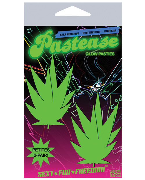 Pastease Petites Glow in the Dark Leaf O-S - Pack of 2