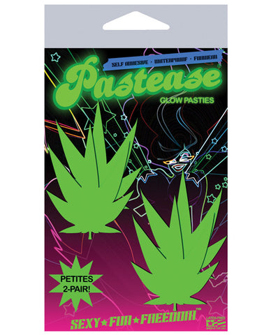 Pastease Petites Glow in the Dark Leaf O-S - Pack of 2