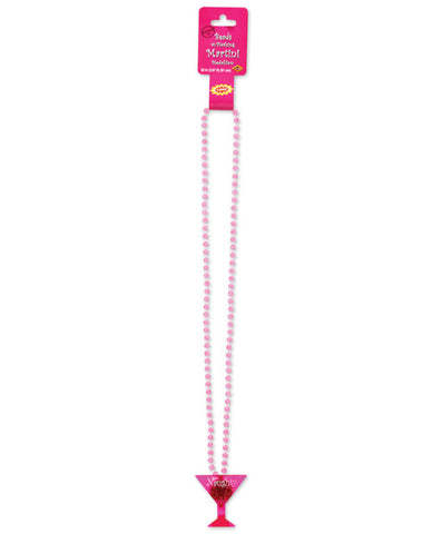 Beads w-Flashing Martini Medallion