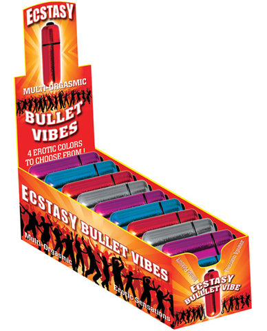 Ecstasy Color Bullet Vibes - Display of 36