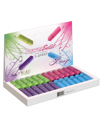 3" Breeze Power Bullet - Asst. Colors Display of 24