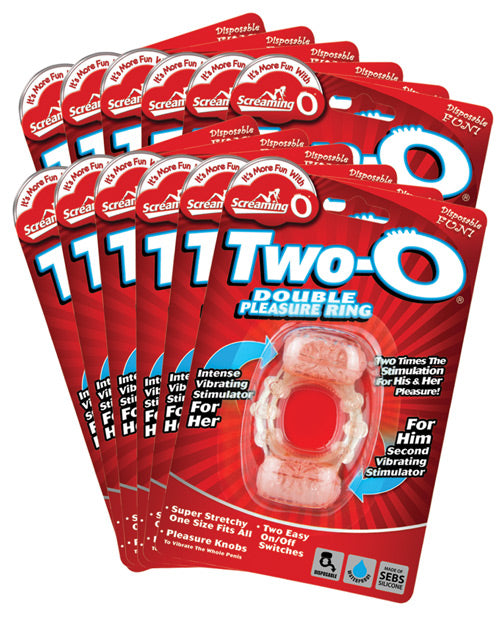Screaming O Two-O Double Pleasure Ring - Display of 12