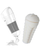 Pretty Love Hedy Suction Pad Stroker w-Bullet - White