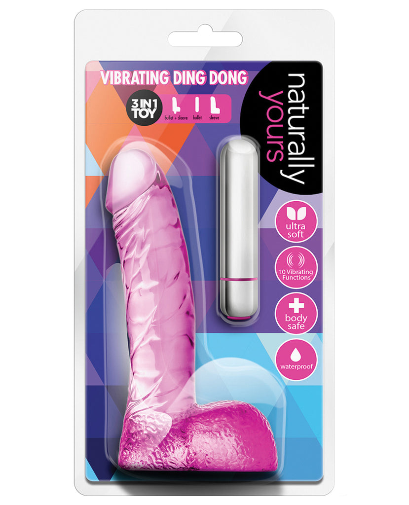 Blush Naturally Yours Vibrating Ding Dong - Pink