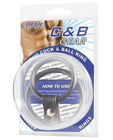 Blue Line C&B Dual Cock & Ball Ring