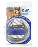Blue Line C&B V-Style Cock Ring w-Ball Divider