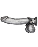 Blue Line C&B V-Style Cock Ring w-Ball Divider