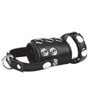 Blue Line C&B Cock Ring w-2" Ball Stretcher & Optional Weight Ring