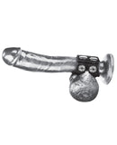 Blue Line C&B 1.5" Snap Cock Ring w-Ball Strap