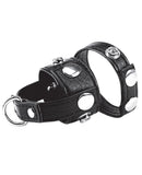 Blue Line C&B Cock Ring w-1" Ball Stretcher & Optional Weight Ring