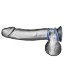 Blue Line C&B Silicone Cock Ring Set - Blue