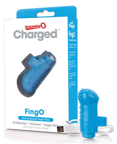 Screaming O Charged FingO Vooom Mini Vibe - Blue