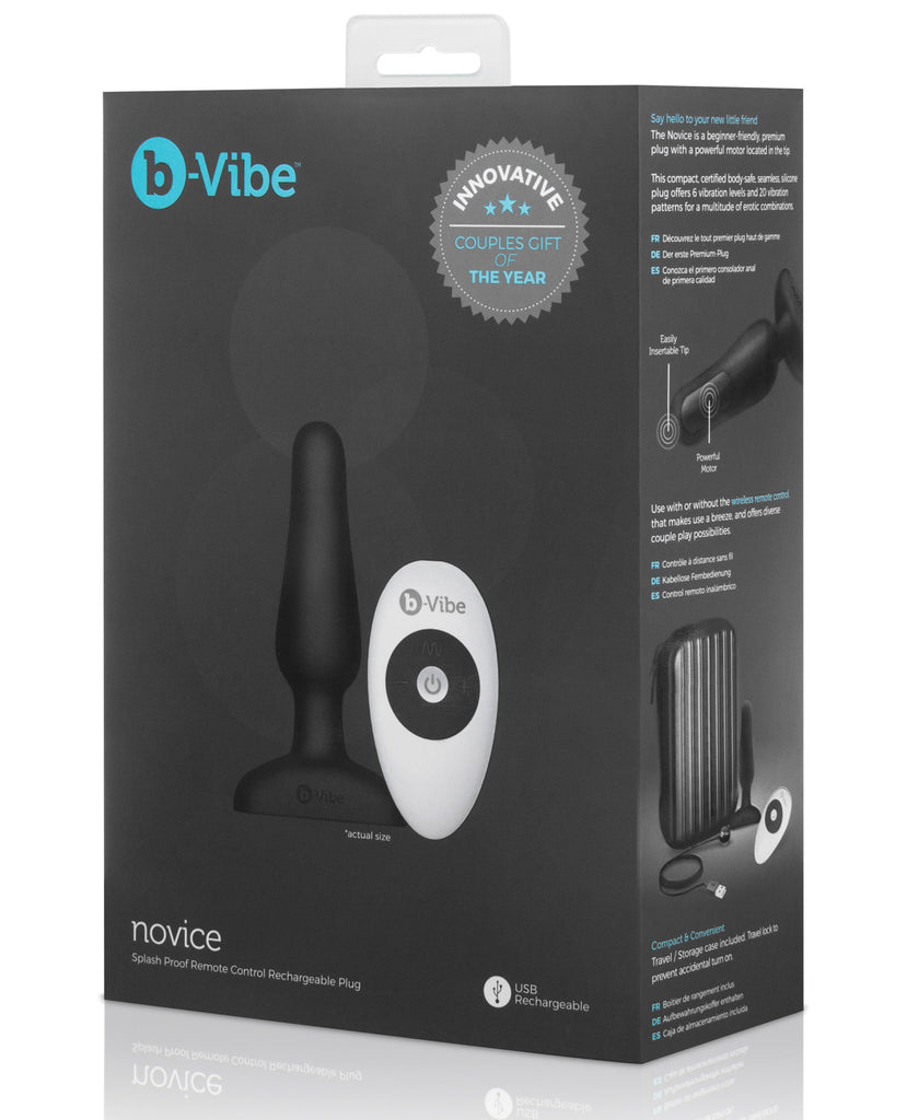 b-Vibe Remote Novice Plug - Black