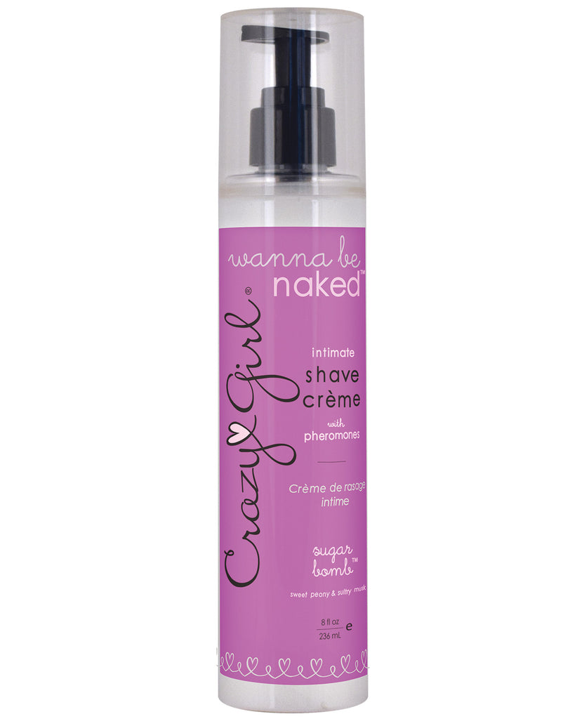 Crazy Girl Smooth & Pretty Shave Cream w-Pheromones - 8 oz Sugar Bomb