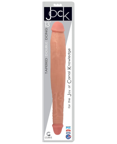 Curve Novelties Jock 13" Tapered Double Dong - Vanilla