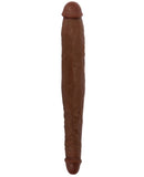Curve Novelties Jock 13" Tapered Double Dong - Chocolate