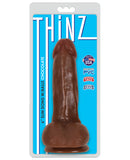 Curve Novelties Thinz 6" Slim Dong w-Balls - Chocolate