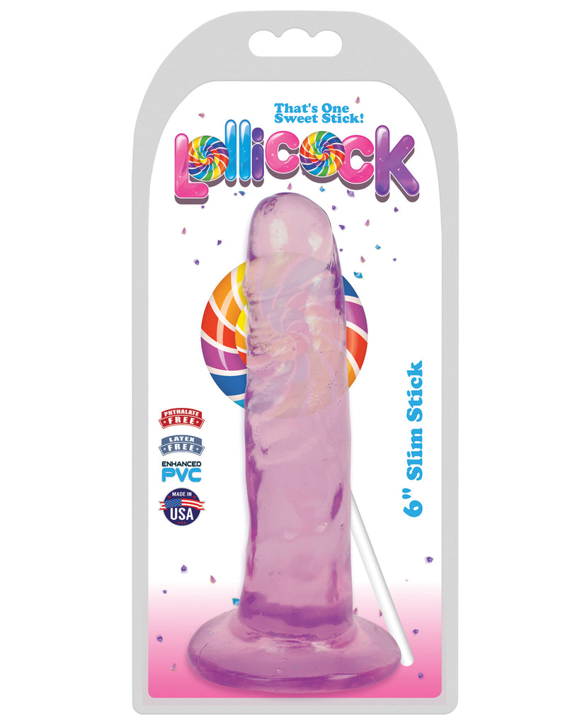 Curve Novelties Lollicock 6" Slim Stick - Grape Ice