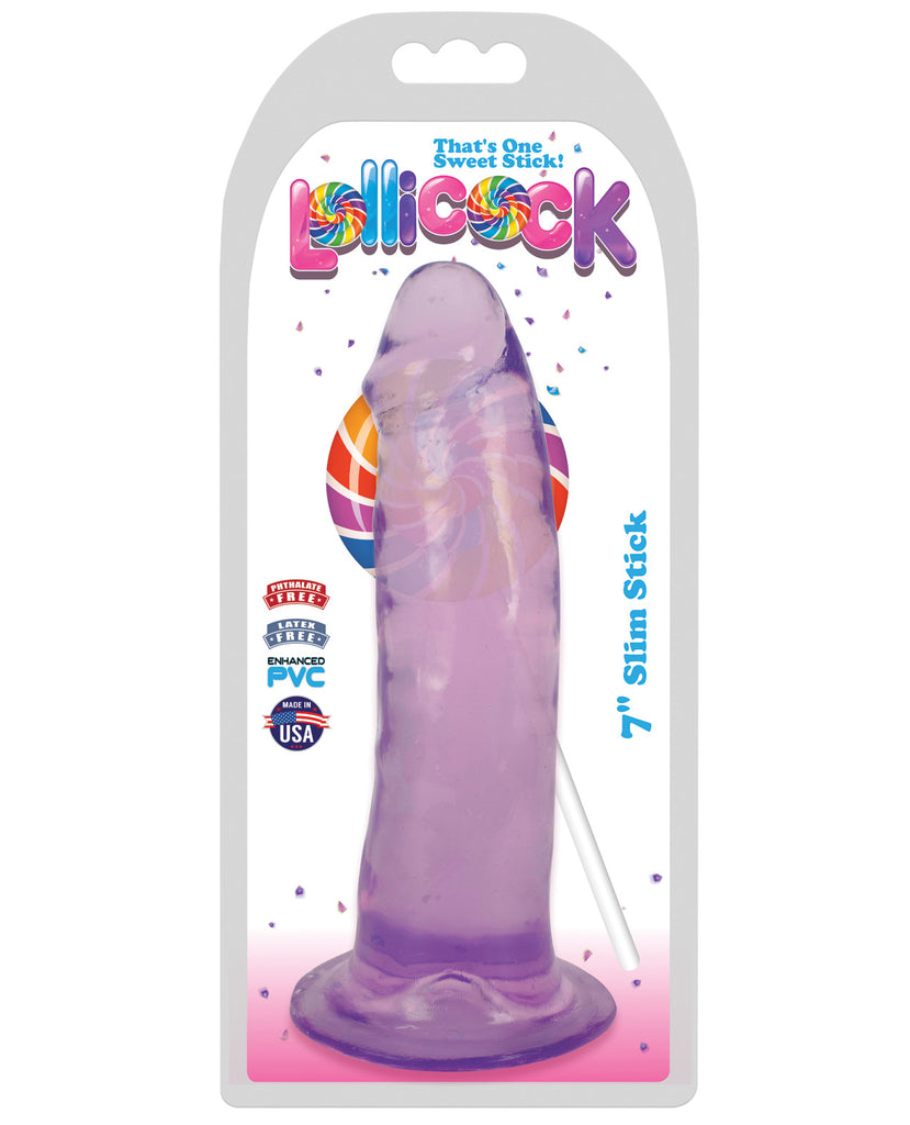 Curve Novelties Lollicock 7" Slim Stick - Grape Ice