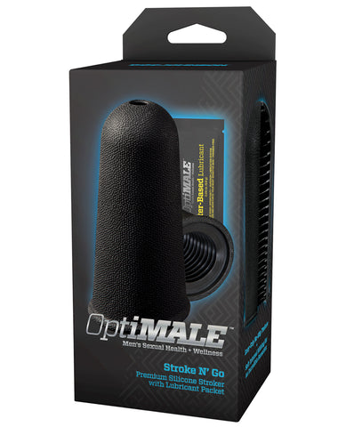 OptiMale Stroke N Go w-Lubricant - Black