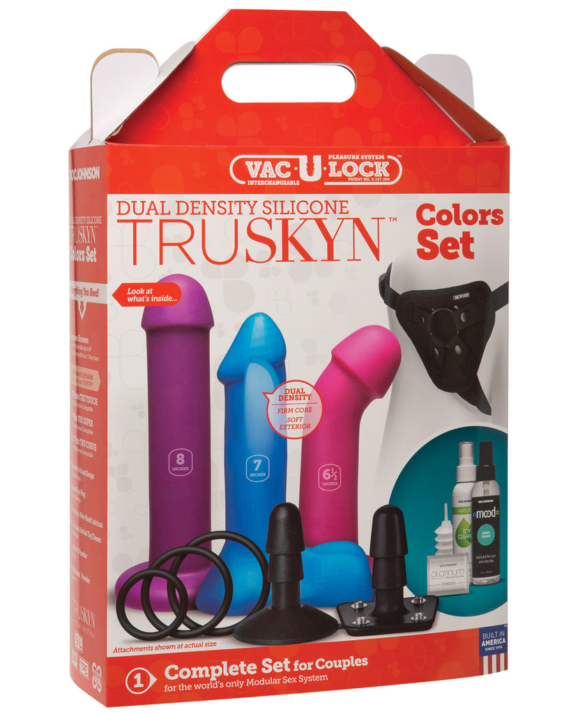 Vac-U-Lock Dual Density Silicone Truskyn Set - Asst. Colors