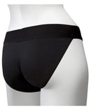 Vac-U-Lock Panty Harness w-Plug Full Back S-M - Black