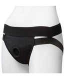 Vac-U-Lock Panty Harness w-Plug Dual Strap S-M - Black
