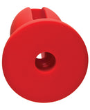 Kink Wet Works 4" Silicone Lube Luge Plug - Red