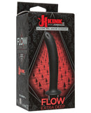 Kink Flow Silicone Anal Douche Accessory Extra Deep - Black