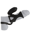Kink Vibrating Silicone Cock Cage w-Ball Strap