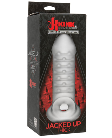 Kink Jacked Up 8" Extender w-Ball Strap - Frost