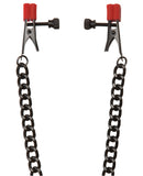 Kink Silicone Nipple Alligator Clamps w-Heavy Chain
