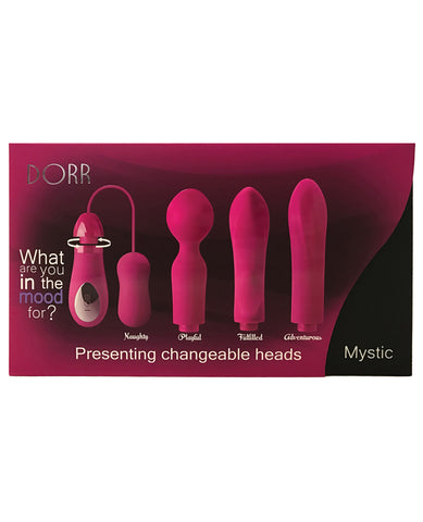 DORR Mystic Switchable Head Vibe Set - Pink Set of 4