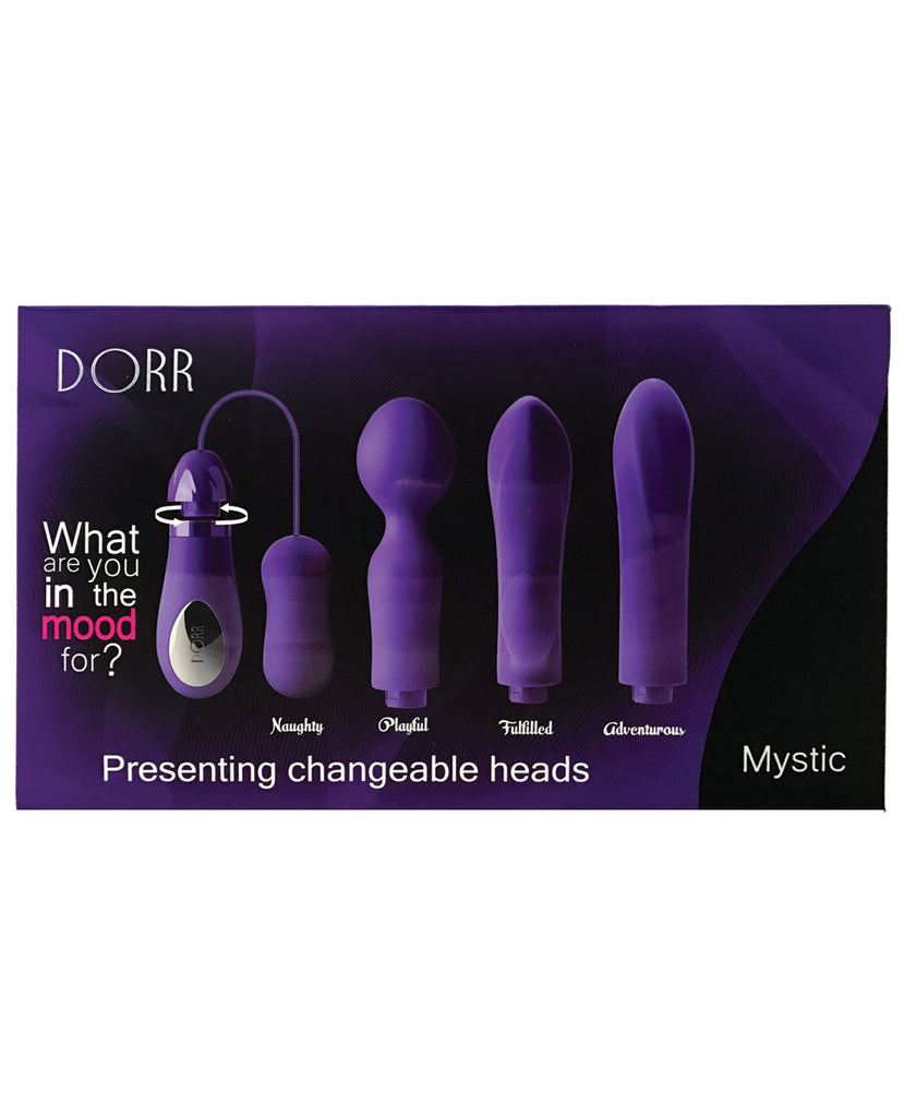 DORR Mystic Switchable Head Vibe Set - Purple Set of 4