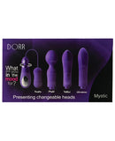 DORR Mystic Switchable Head Vibe Set - Purple Set of 4