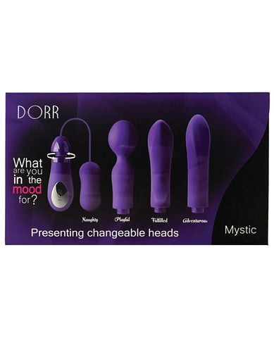 DORR Mystic Switchable Head Vibe Set - Purple Set of 4