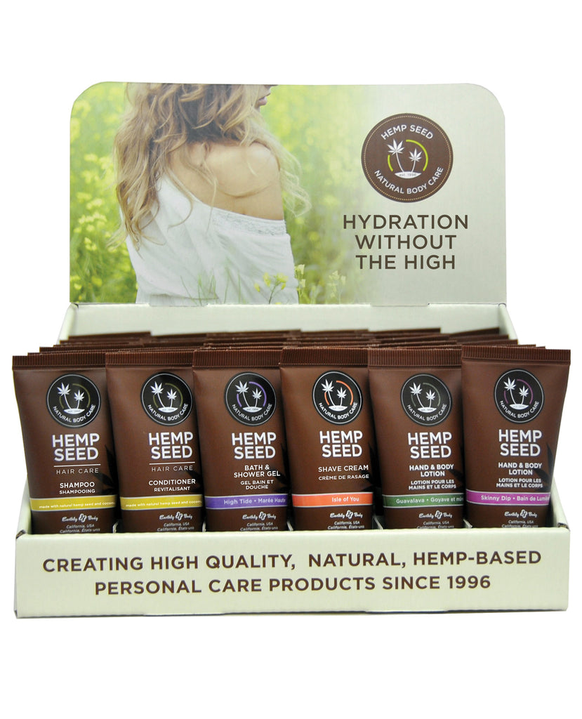 Earthly Body Hemp Seed Variety Display - Display of 36 Bath & Body