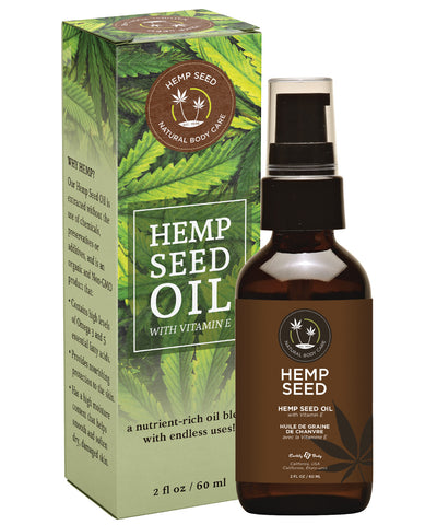 Earthly Body Hemp Seed Oil w-Vitamin E - 2 oz