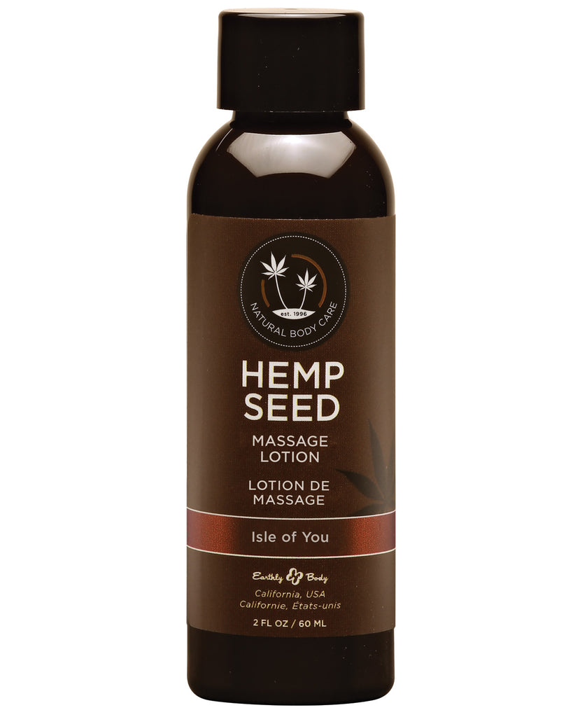 Earthly Body Hemp Seed Massage Lotion - 2 oz Isle of You