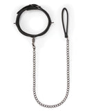 Easy Toys Fetish Collar w-Leash - Black