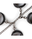 Easy Toys Fetish Set w-Collar, Ankle & Wrist Cuffs - Black
