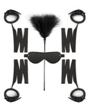 Easy Toys Beginners 6 Piece Beginners Bondage Set - Black
